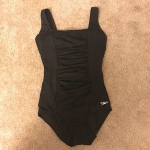 Speedo Shirred One-Piece Swimsuit